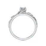 Pierścionek z białego złota z diamentem AJPZ_149